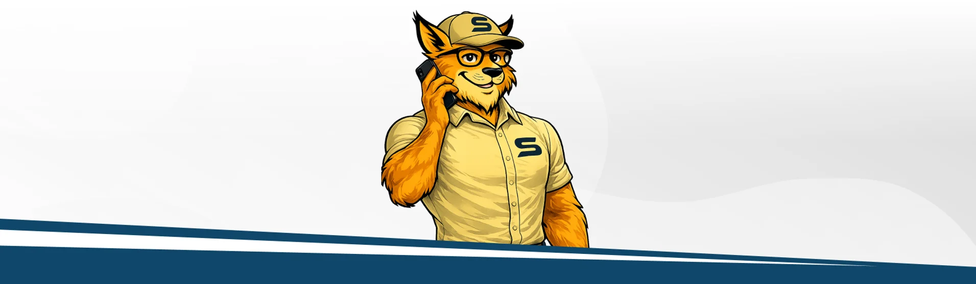 The Swift Wildlife mascot answering a call — reach our humane Treasure Coast wildlife team