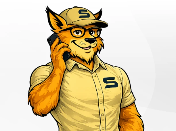 The Swift Wildlife mascot answering an after-hours wildlife emergency call