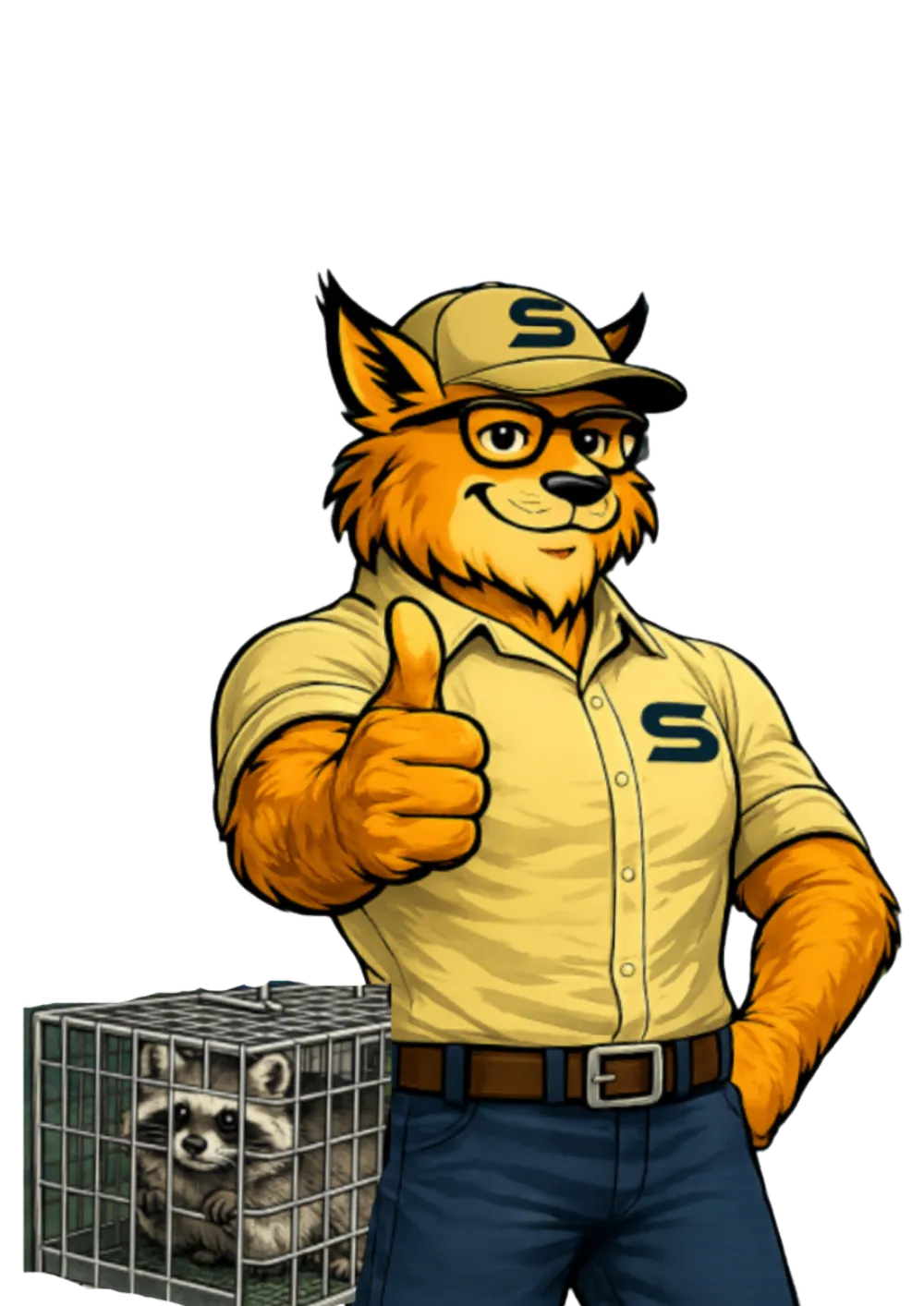 The Swift Wildlife mascot — friendly, humane wildlife removal on the Treasure Coast