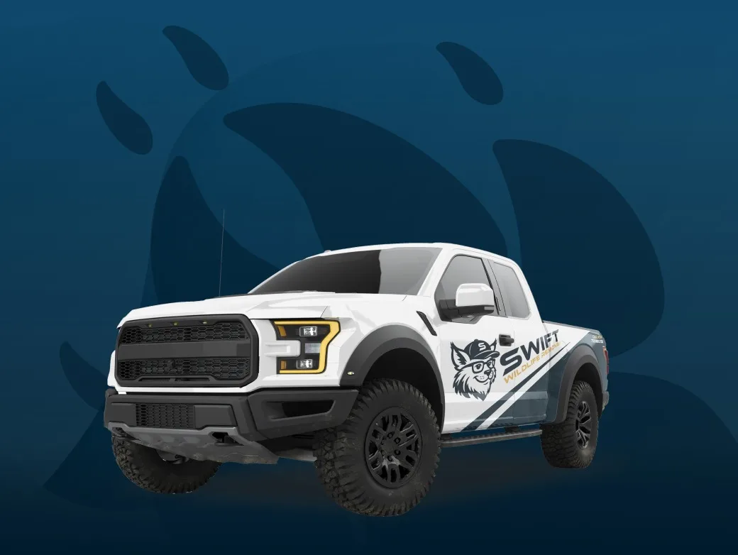 Swift Wildlife branded service truck